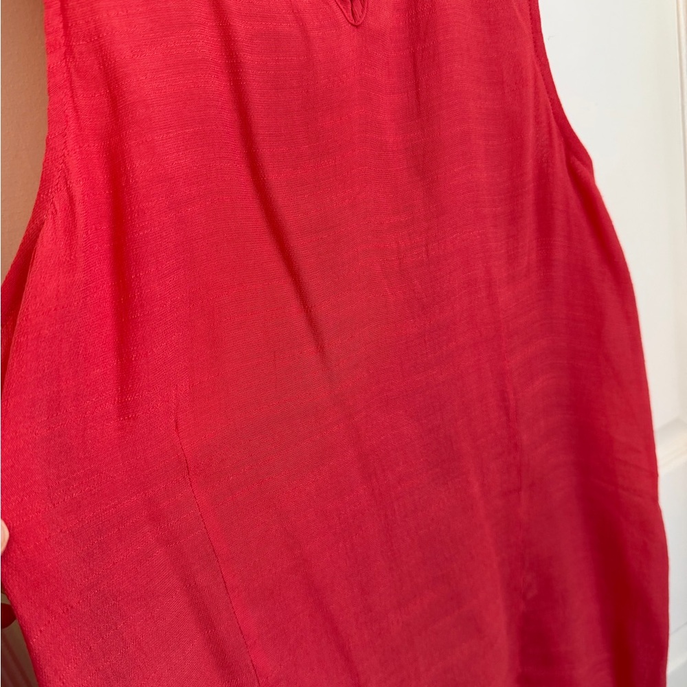 The Limited Women's Raspberry Pink Ruffle Sleeveless Blouse - Picture 6 of 9